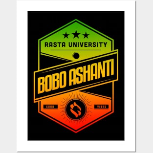 Rasta University Bobo Ashanti Good Vibes Rasta Colors Reggae Posters and Art